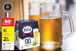 Carrefour BIÈRE SANS ALCOOL 1664 offre