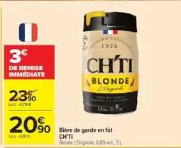 Carrefour Bière de garde en fût CH'TI offre