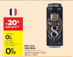 Carrefour SAER BRAU Prestige offre