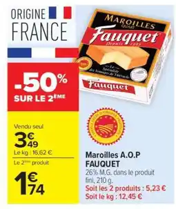 Carrefour Maroilles A.O.P. FAUQUET offre