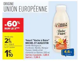 Carrefour Yaourt Vache à Boire MICHEL ET AUGUSTIN offre