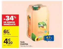 Carrefour Soda FUZETEA offre