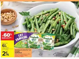 Carrefour Haricots verts Extra fins Lot Familial offre