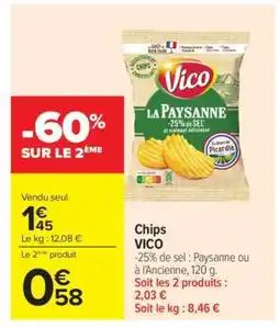 Carrefour Chips Vico offre