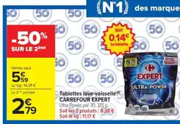 Carrefour Tablettes lave-vaisselle CARREFOUR EXPERT offre