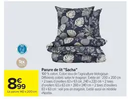 Carrefour Parure de lit Sacha offre