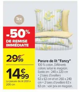 Carrefour Parure de lit Fancy offre