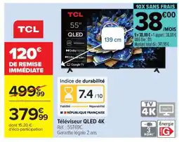 Carrefour Téléviseur QLED 4K offre