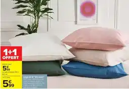 Carrefour Linge de lit ''Uni coton'' offre