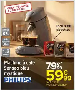Carrefour Machine à café Senseo bleu mystique offre
