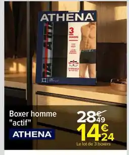 Carrefour Boxer homme actif offre