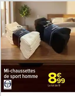 Carrefour Mi-chaussettes de sport homme offre