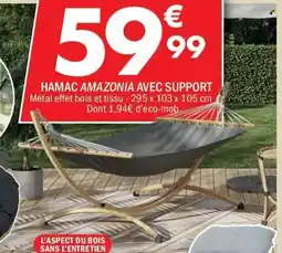 La Foir'Fouille Hamac amazonia avec support offre