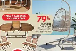 La Foir'Fouille Balancelle pliable june offre