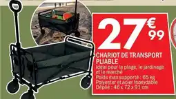 La Foir'Fouille Chariot de transport pliable offre