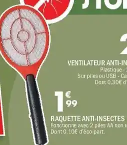 La Foir'Fouille Raquette anti-insectes offre