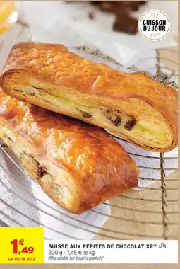 Intermarché Hyper Suisse aux pépites de chocolat offre