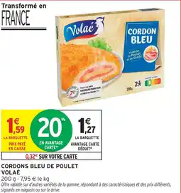 Intermarché Hyper Volaé cordons bleu de poulet offre