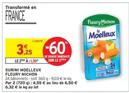 Intermarché Hyper Fleury michon surimi moelleux offre