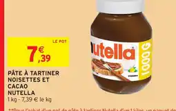 Intermarché Hyper Nutella pâte à tartiner noisettes et cacao offre