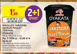 Intermarché Hyper Oyakata nouilles yakisoba saveur poulet teriyaki offre