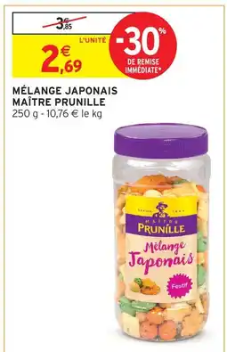 Intermarché Hyper Maître prunille mélange japonais offre