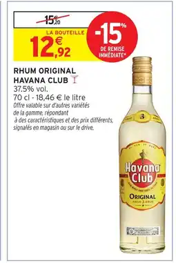 Intermarché Hyper Havana club rhum original offre