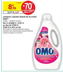 Intermarché Hyper Omo lessive liquide rosir de plaisir offre