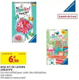 Intermarché Hyper Mini kit de loisirs créatifs offre