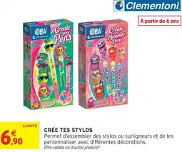 Intermarché Hyper Clementoni crée tes stylos offre