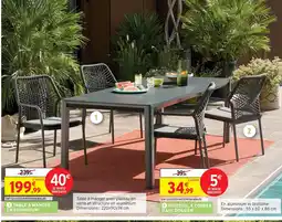Intermarché Hyper Table à manger en aluminium offre