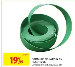 Intermarché Hyper Bordure de jardin en plastique offre