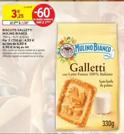 Intermarché Contact Mulino bianco biscuits galletti offre