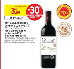 Intermarché Contact Expert club aop gaillac rouge hve3 offre