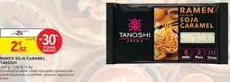 Intermarché Contact Tanoshi ramen saveur soja caramel offre