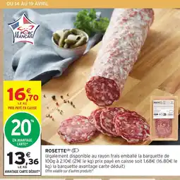 Intermarché Express Rosette offre