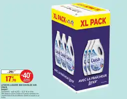 Intermarché Express Dash lessive liquide 3d envolée air frais offre