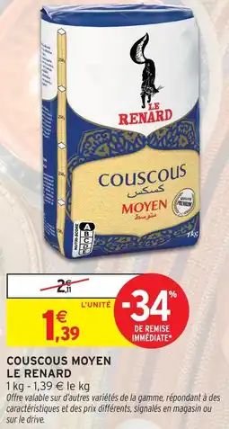 Intermarché Le renard couscous moyen offre