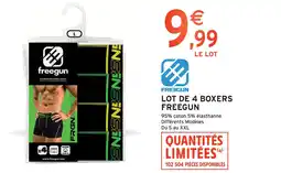 Intermarché Express Freegun lot de 4 boxers offre