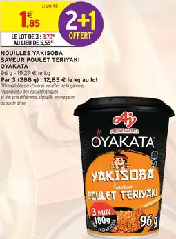 Intermarché Express Oyakata nouilles yakisoba saveur poulet teriyaki offre