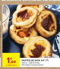 Intermarché Pastéis de nata x4 offre