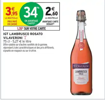 Intermarché Vilaveroni igt lambrusco rosato offre