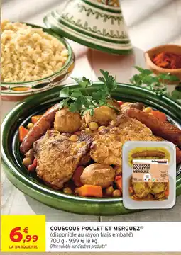 Intermarché Couscous poulet et merguez offre