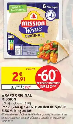 Intermarché Mission wraps original offre