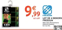 Intermarché Express Freegun lot de 4 boxers offre