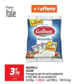 Netto Galbani mozzarella offre
