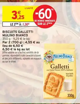 Intermarché Mulino bianco biscuits galletti offre