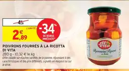 Intermarché Di vita poivrons fourrés à la ricotta offre