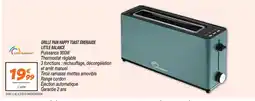 Netto Little balance grille pain happy toast émeraude offre