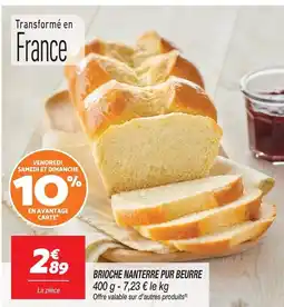 Netto Brioche nanterre pur beurre offre